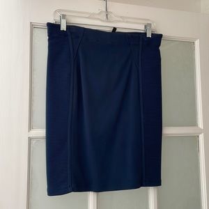 BCBG Montana Blue Bodycon Mini Pencil Skirt M